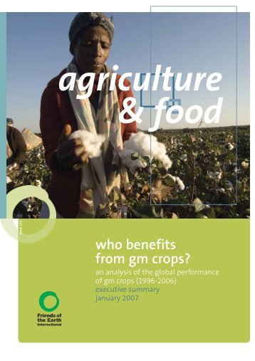 who benefits from gm crops? - Environmental Rights Action