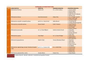 DuÅ¾nosnici po ministarstvima s ukljuÄenim podacima o ... - SDLSN