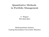 Quantitative Methods in Portfolio Management - Ludwig-Maximilians ...