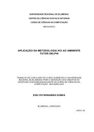 aplicaÃ§Ã£o da metodologia hci ao ambiente tutor ... - Projeto Pesquisa