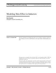 Modeling Skin Effect in Inductors - The Designer's Guide Community