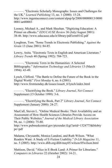 Scholarly Electronic Publishing Bibliography - Digital Scholarship