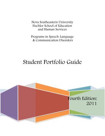 Student Portfolio Guide - Fischler School - Nova Southeastern ...