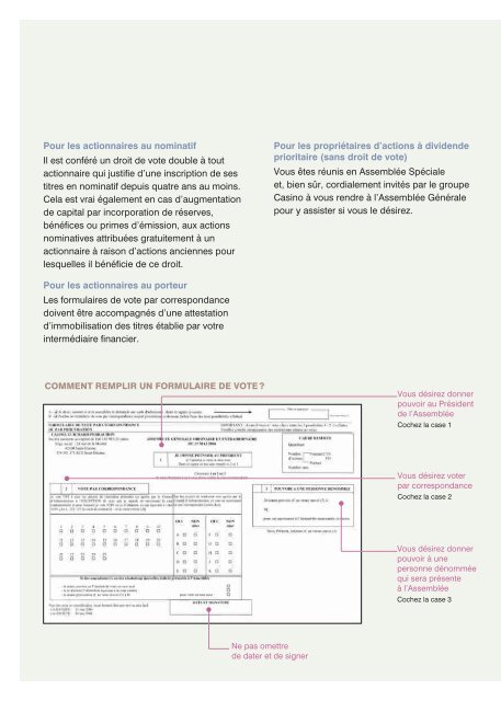 LE GUIDE DE L'ACTIONNAIRE DU GROUPE CASINO