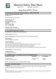 Material Safety Data Sheet - Era Polymers