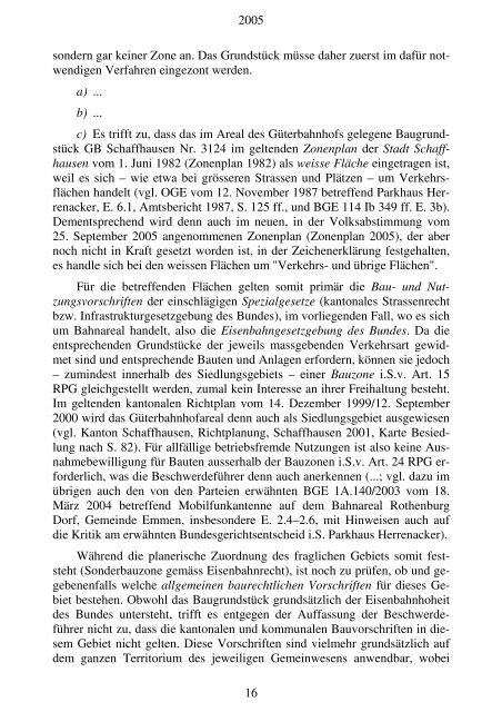 Nr. 60/2005/68 - im Obergericht - Kanton Schaffhausen
