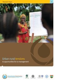 Thematic paper 3: Urban-rural tensions - Groundwater Governance