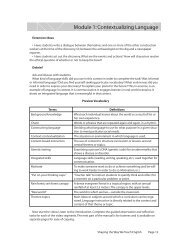 Module 1: Contextualizing Language - EFL Classroom 2.0