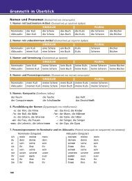 Grammatik im Ãberblick - limba germana