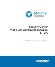 Security Center Video Unit Configuration Guide - Genetec