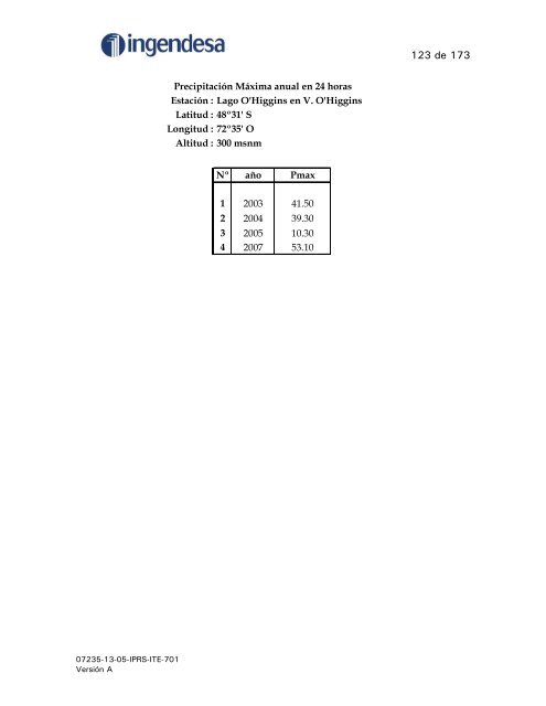 anexo 1c, apÃ©ndice 4, parte 1 proyecto hidroelÃ©ctrico aysÃ©n ...