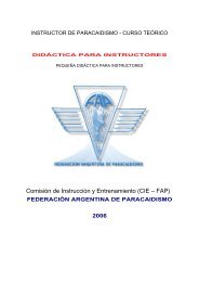 INSTRUCTOR DE PARACAIDISMO - CURSO TERICO - Federacion ...