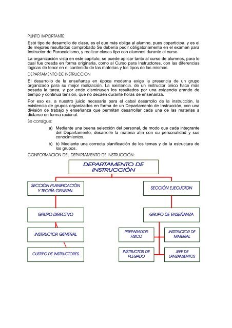 INSTRUCTOR DE PARACAIDISMO - CURSO TERICO - Federacion ...