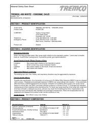 Tremsil 400 White MSDS - Tremco Sealants