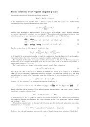 Series solutions near regular singular points - The Live Toad