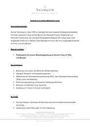 Praktikum im Online-Marketing - Varengold Wertpapierhandelsbank ...