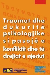 Traumat dhe dukuritÃ« psikologjike si pasojÃ« e konfliktit, burim pÃ«r ...