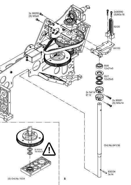 Bauplanmappe Ord.No. 1002/71 Mechanik Air ... - Vario Helicopter