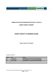 EVENT SAFETY PLANNING GUIDE - Hambleton District Council