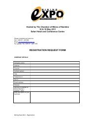 REGISTRATION REQUEST FORM - Chamber of Mines of Namibia