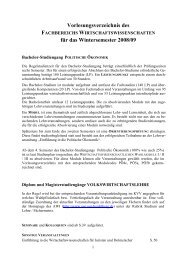 Wintersemester 2008/2009 - Alfred-Weber-Institut für ...