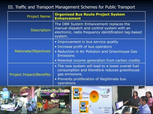 Traffic and Transport Management for Public Transport