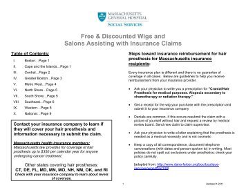 Free & Discounted Wigs And Salons Assisting With ... - Mghpcs.org