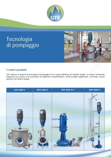 Tecnologia di pompaggio - UTS Biogas