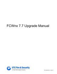 FCWnx 7.7 Upgrade Manual - UTCFS Global Security Products