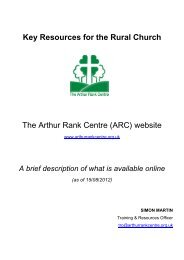 Online resources for the rural church