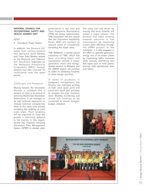 annual report - Tenaga Nasional Berhad