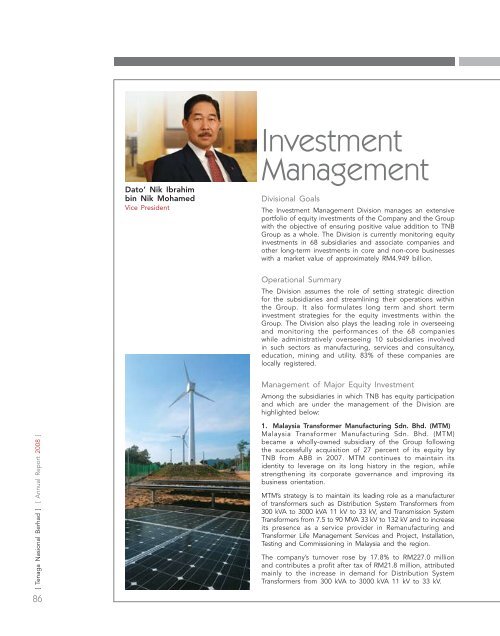 annual report - Tenaga Nasional Berhad