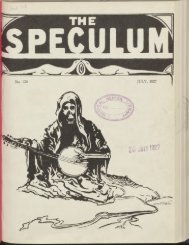 Speculum : The Journal of the Melbourne Medical Students' Society ...