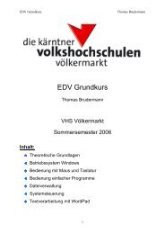 EDV-Grundkurs Skript (pdf) - zurÃ¼ck