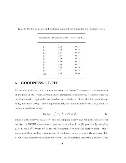 Bayesian analysis of ordinal survey data using the Dirichlet process ...