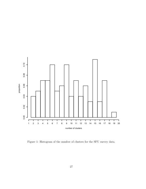 Bayesian analysis of ordinal survey data using the Dirichlet process ...