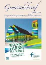 Sommer 2013 - kirchenbezirk wertheim