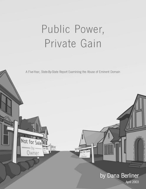 Public Power, Private Gain - The Castle Coalition