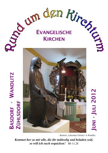 Gemeindebrief "Rund um den Kirchturm" fÃ¼r Juni ... - Kirche-basdorf.de