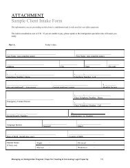 Sample Client Intake Form - Catholic Legal Immigration Network, Inc.