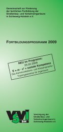 FoRTBILDUNGSPRoGRAMM 2009 - Vereinigung der StraÃŸenbau ...