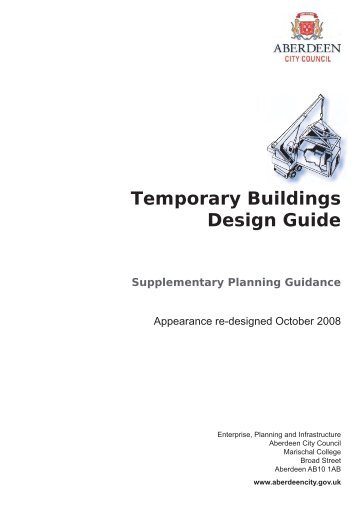 Temporary Buildings Design Guide - Aberdeen City Council