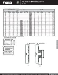 No.06B BS/DIN Stock Bore - Tsubaki