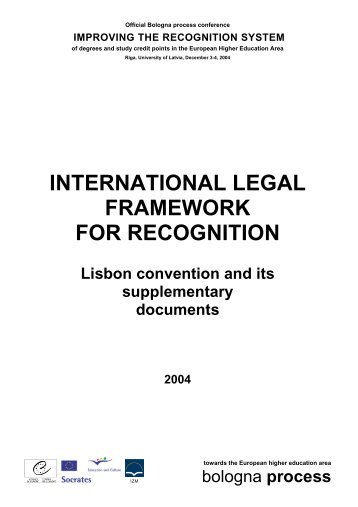 International legal framework for recognition