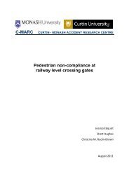 Pedestrian non-compliance at level crossing gates - C-MARC ...