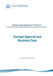 Concept Approval and Business Case - Department of Treasury