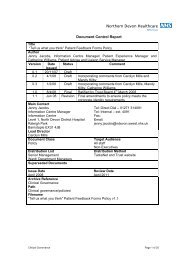 âTell us what you thinkâ patient feedback forms policy