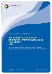 vocational qualification in information and communications ...