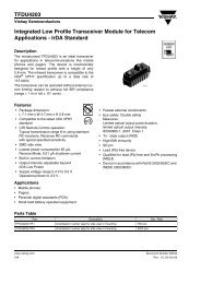 TFDU4203 Integrated Low Profile Transceiver Module for Telecom ...