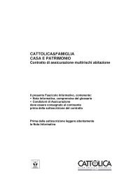 Nota informativa (pdf - 311 Kb) - Cattolica